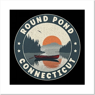 Round Pond Connecticut Sunset Posters and Art